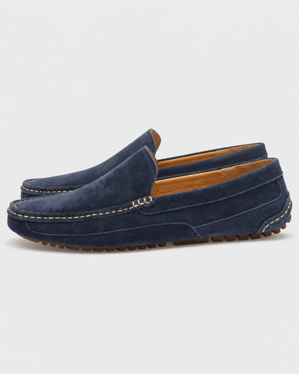 Navy slip on side view