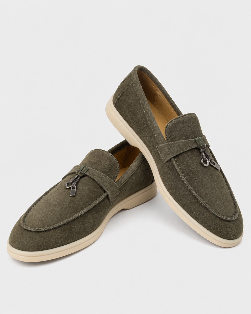 Pair of olive flat