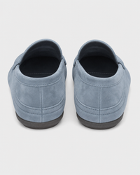 Pale blue driving heel view