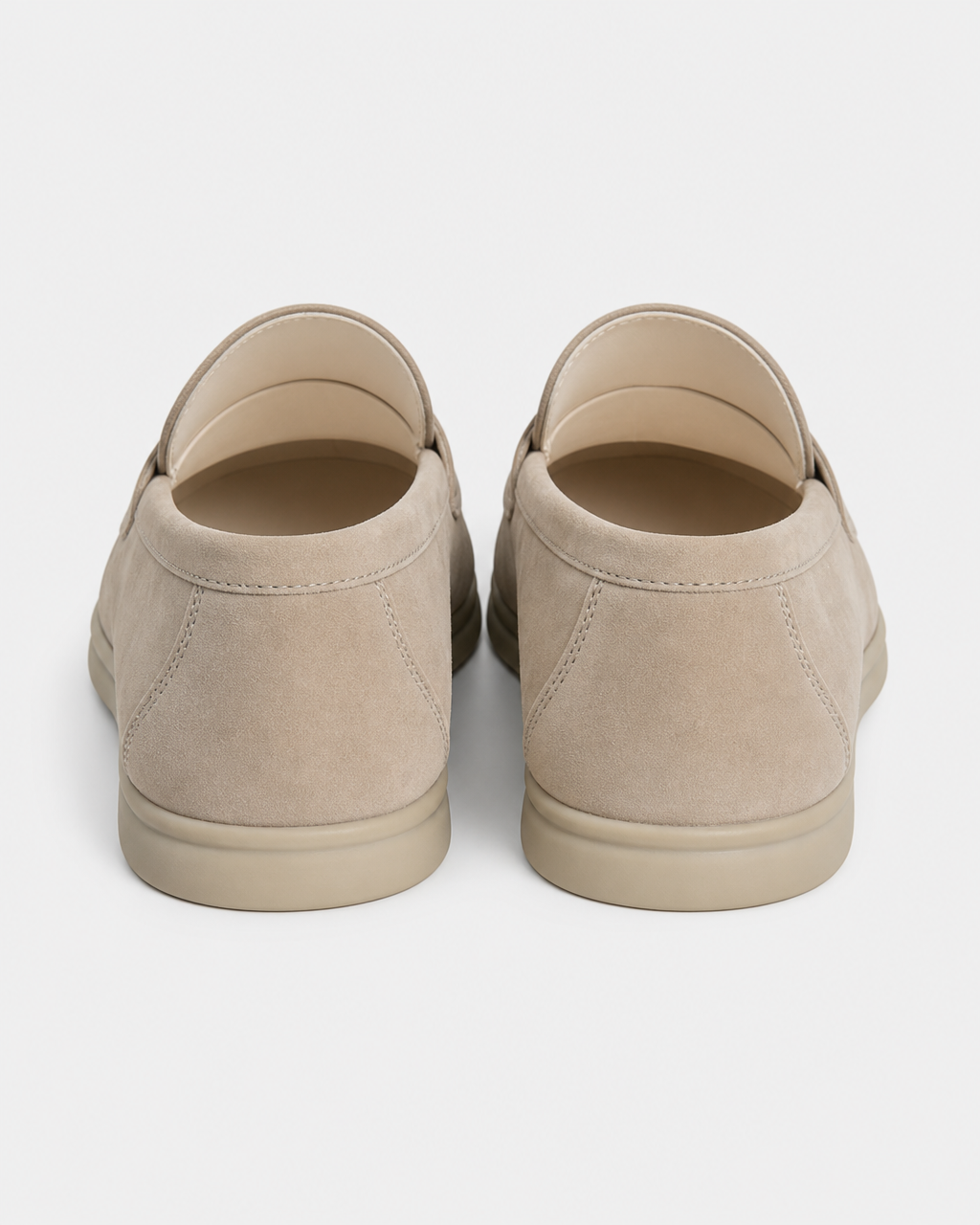 Sand penny heel view