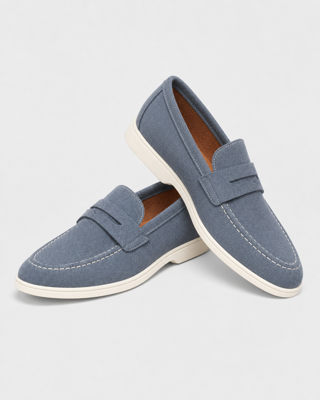 Pair of slate blue penny