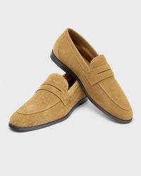 Pair of tan flat