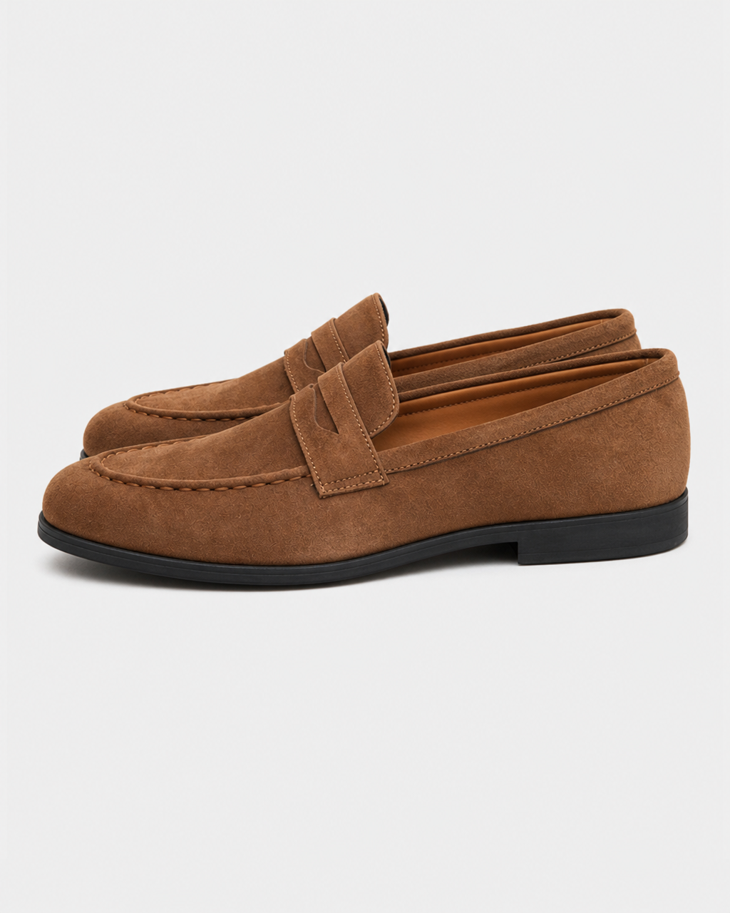 Tan penny side view