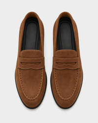 Tan penny top view