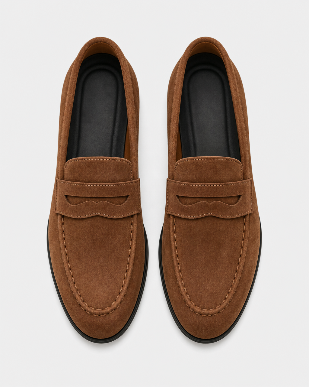 Tan penny top view