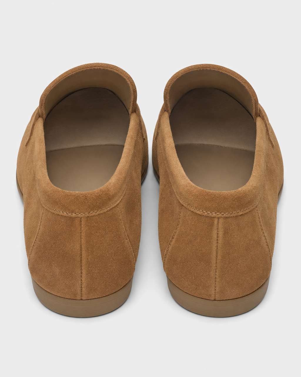 Tan tassel heel view