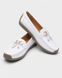 Pair of white flat